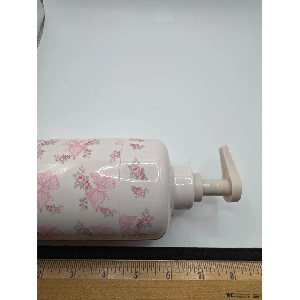Wild LoveShackFancy Soap Dispenser Pink Bow Floral Rose Cream Pump